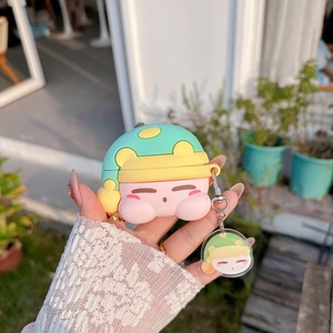 <span class=keywords><strong>Funda</strong></span> Protectora <span class=keywords><strong>de</strong></span> Silicona para Auriculares con Diseño <span class=keywords><strong>de</strong></span> <span class=keywords><strong>Kirby</strong></span> Durmiendo, Compatible con Pro3/Pro2 - Product Image 1