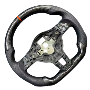 พวงมาลัยคาร์บอนไฟเบอร์สำหรับรถยนต์ Volkswagen Mk6 Golf 5 6 GtI Mk7 MK5 Golf 7 Passat CC GTD GTS <span class=keywords><strong>Jetta</strong></span> พวงมาลัยหุ้มหนัง - Product Image 2