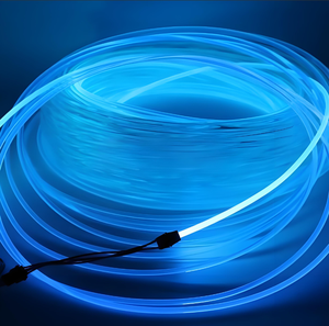 Luces LED RGB de Fibra Óptica Plástica de Larga Distancia, Tira Luminiscente Transparente y Flexible, IP68 Impermeable, Certificación ROHS/CE, Regulable - Product Image 4