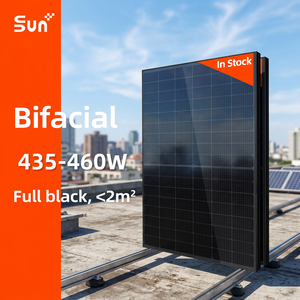 Panel Solar Bifacial de Doble Vidrio Tipo N de 450W, Totalmente Negro, con 22.52% de Eficiencia CSA para Uso Doméstico y Comercial - Product Image 3
