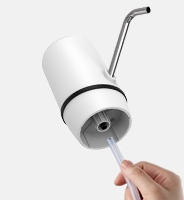 8W 2.4L/Min 1200mAh Water Bottle Pump Dispenser With Decorative Chamfer Top