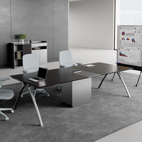 Bureau de direction moderne de luxe haut de gamme, bureau de direction en bois E0 de haute qualité, bureau de direction