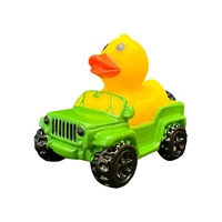 Jeep Canard en caoutchouc imprimé personnalisé Jouets de bain pour bébé pour enfants Jouet de baignoire unique avec motifs amusants
