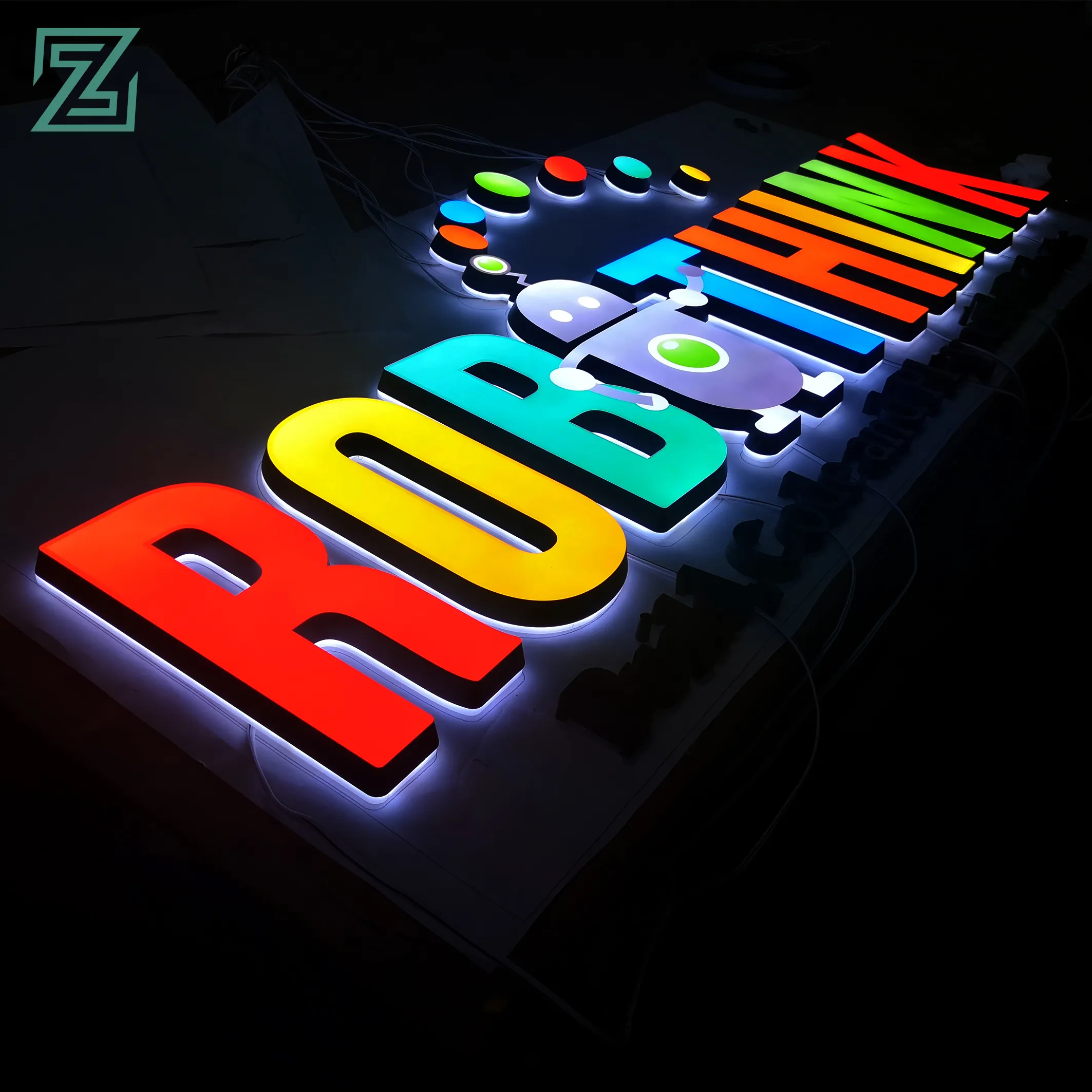 Letras 3D publicitarias personalizadas, logotipo de tienda, tablero de luz de señalización, letras acrílicas, letrero led para interiores, tienda al aire libre, pared, señalización 3D