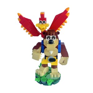 Goldmoc Video Trò chơi hành động hình gấu và chim MOC-198710 banjo gạch đồ chơi kazooie mô hình xây dựng khối đồ chơi - Product Image 3