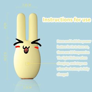 <span class=keywords><strong>Mini</strong></span> vibratore a forma di animale a 4 punti in Silicone elastico masturbazione femminile Sex Toy 10 Speed Real Touch Feeling carina <span class=keywords><strong>Mini</strong></span> Vagina - Product Image 4