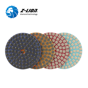 ZL-123Q keluaran baru 4 inci bantalan pemoles kering marmer granit 4 langkah bantalan Gerinda kering untuk pemoles batu - Product Image 1