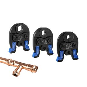 Têtes de sertissage hydrauliques compactes multi-usages en cuivre pour tuyaux, norme américaine, en acier inoxydable, outil de pressage professionnel VUS 1/3/1 pouce, matrices de <span class=keywords><strong>plomberie</strong></span> - Product Image 1