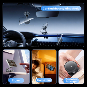 Fournisseur de dropshipping N52, ventouse à adsorption magnétique puissante, rotation mains libres, chargeur sans fil pour voiture 15W pour la salle de sport - Product Image 5