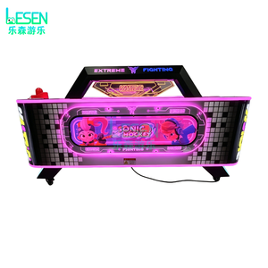 Machine de jeu d'arcade d'intérieur à monnayeur pour enfants, avec fonction de <span class=keywords><strong>musique</strong></span> et de double réaction, jeu de sport 2 joueurs, Table de hockey sur air Stick Star - Product Image 2