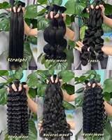 Cabello Liso a Granel para Trenzas, 100g por Paquete, Extensiones Sin Trama, 100% Cabello Humano Remy, Color Natural