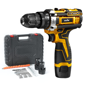 12V Impact <b>Drill</b> Set-Cordless Keyless 300W Variable Speed Rechargeable Lithium-Ion Battery Portable Wood Screwdriver - Product Image 1