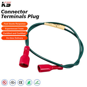 Oem Red Insulated Bullet Plug 2Core Parallel <b>Cable</b> for Solar Panel Fan Recorder <b>Power</b> Supply Custom Wire Harness Assembly - Product Image 1