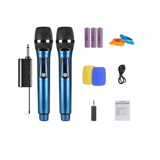 Professional Handheld Wireless XLR Microphone System UHF Channel for Karaoke KTV Conferences Live Performances