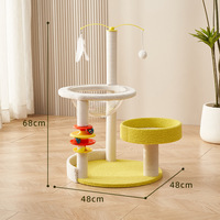 Arbre à chat moderne en bois massif écologique, tour griffoir, condo, grand cadre d'escalade pour chats, mobilier d'intérieur pour chatons