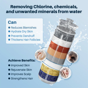 Filtro de <span class=keywords><strong>Ducha</strong></span> de Carbón Activado Eléctrico de 12 Etapas Personalizable, Eliminador de Cloro Doméstico, Filtración de <span class=keywords><strong>Ducha</strong></span> - Product Image 4