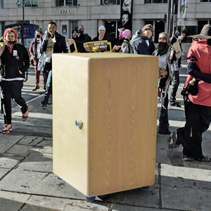 Walter Factory Supply <strong>Drumset</strong> Musical Instruments Made China Hot Sale Painted Birch Wood Tapping Box Cajon Cowhide Drum <strong>Heads</strong> - Product Image 3