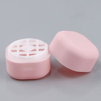 Vente en gros PP mini emballage de baume à lèvres cosmétique 7g mignon étui de baume à lèvres carré rose vide