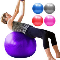 Ballon de yoga rond en PVC anti-éclatement, écologique, pour la maison, la gym, le fitness, le Pilates et l'équilibre