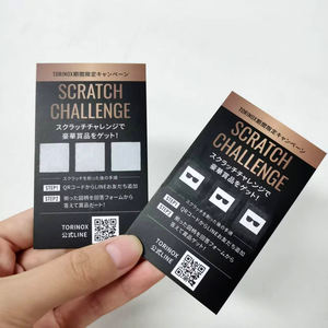 Kartu hadiah kustom cetak Digital promosi bisnis kartu goresan menarik terlaris dengan kode goresan - Product Image 6