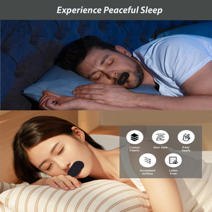 Personaliza tu propia marca: Tiras nasales y cintas bucales antirronquidos sin látex, suaves y de alto rendimiento para dormir y respirar. - Product Image 3