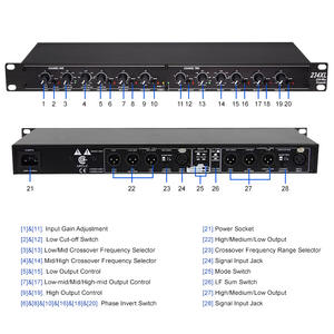 Crossover Audio Professionale DBX a <span class=keywords><strong>2</strong></span> Vie / 3 Vie 234XL 223XL per Sistema di Altoparlanti PA Configurazione Bi-Amp Tri-Amp - Product Image 5
