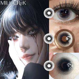 Lentes de <span class=keywords><strong>Contacto</strong></span> de Color Haipurecon para Halloween, Alta Calidad, Suaves, Efecto Ojos Grandes, Tres Tonos, 14.5mm, Material HEMA, 40% de Contenido de Agua - Product Image 5