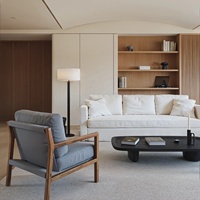 Vitrine murale en bois massif de luxe - Système de rangement mural sur mesure pour maison de luxe