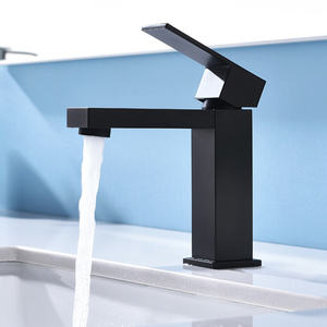 Quan Zhou Nero Lavandino del <span class=keywords><strong>Bagno</strong></span> 304 SUS Wasserhahn Cucina <span class=keywords><strong>Rubinetti</strong></span> Miscelatori <span class=keywords><strong>Rubinetti</strong></span> Rubinetto di Acqua Del Bacino Miscelatore - Product Image 6