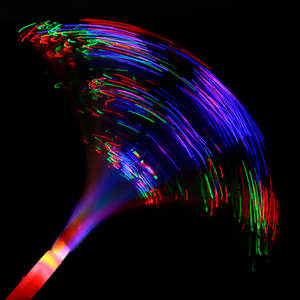 Birthday Rave Party Glow in the Dark LED Flashing Sticks Varitas de fibra óptica Con 3 modos de flash - Product Image 2