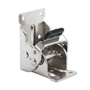 Folding Hinge Stainless Steel Self <b>Locking</b> Furniture Hardware Surface Mount 90 180 Degree Automatic - Product Image 1