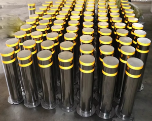 Tùy chỉnh thép không gỉ cố định đường Đống phản chiếu cột di chuyển thép không gỉ xe Stopper chống va chạm cột - Product Image 5