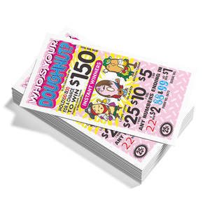 Biglietti della Lotteria Personalizzati con Linguetta a Strappo e Biglietti Premi, Libro con Copertina Rigida e Rilegatura Perfetta in Carta Patinata - Product Image 2