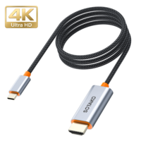 Cable Convertidor de Tipo-C a HDTV, Compatible con 4K, Macbook Pro/Air, iPhone 15/16/17, Switch/PS4/5, Admite 3D HDR EARC, Convertidor USB C