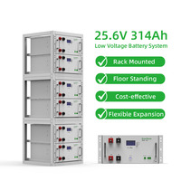 Kit Sistem Tenaga Surya Enershare 16kwh Baterai Lifepo4 314Ah 24v Paket Baterai Lithium Ion 2S16P Kapasitas Dapat Diperluas