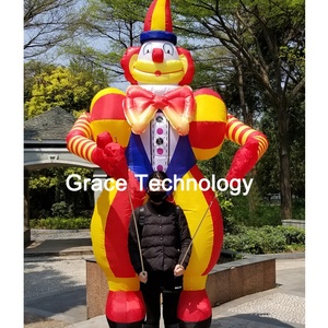 Trang Trí Đèn LED Diễu Hành Tùy Chỉnh Trang Phục Chú Hề Đi Bộ Bơm Hơi/Con Rối Bơm Hơi Cho Người Lớn Quảng Cáo - Product Image 2