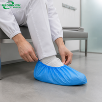 Mediunion Couvre-chaussures jetables en PP non tissé, anti-poussière, pour clinique, hôpital, transformation alimentaire, salon, laboratoire, certifié CE