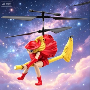 Nouveau drone télécommandé SJY-LM16-A avec maintien d'altitude, hélicoptère RC 3,5 canaux, jouet volant d'intérieur, cadeau, dessin animé sorcière - Product Image 6
