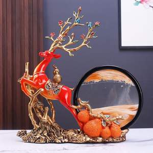 Moderna Figura Decorativa de Ciervo Esculpida en Resina Epoxi de Alta Gama para Sala de Estar, Mueble de TV, Regalo de Inauguración, Arte Popular, Decoración del Hogar - Product Image 3