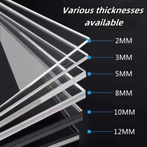 Hiện Đại Thân Thiện Với Môi Trong Suốt <span class=keywords><strong>Acrylic</strong></span> Truy Cập Tri-Gấp Của Nhãn Hiệu Thẻ Túi Tập Tin Chủ Thẻ Kinh Doanh Trường Hợp Lưu Trữ Phân Loại Hiển Thị - Product Image 4