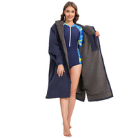 Logo personnalisé à manches longues Surf Change Robe plage bain Parka manteau changement Robe imperméable Poncho changement manteau veste