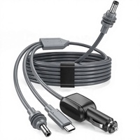 Cable de extensión de alimentación 3 en 1 Starlink Mini de 10 pies/3 m, 18 AWG, 100 W, USB-C/cargador de coche/CC a CC de alta velocidad