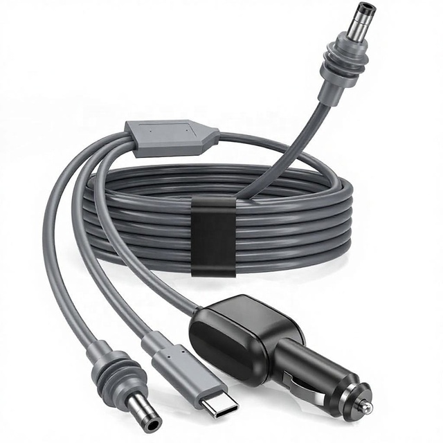 3 in 1 Starlink Mini Cable 10FT/3M 18AWG 100W High-Speed USB-C/Car Charger/DC to DC Extension Power Cable