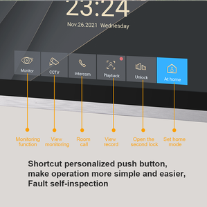 Videoportero de 10 pulgadas, videoportero con WiFi tuya Smart Home AHD1080P, entrada de puerta con código de acceso y huella dactilar - Product Image 4