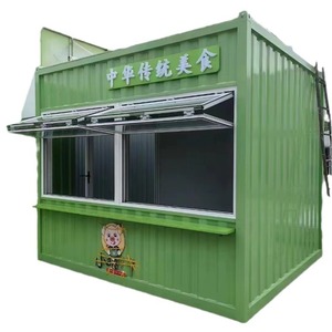 Quiosco de comida al aire libre de acero con ventana y puerta para uso en venta ambulante de desayunos - Product Image 5