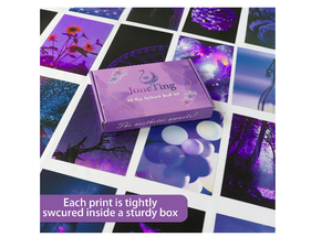 Kit de prise de photos personnalisée, 60 pièces, pour mur et <span class=keywords><strong>esthétique</strong></span>, photos violettes de 4x6 pouces avec ruban Double face, livraison gratuite - Product Image 2