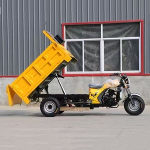 Triciclo de Carga de Tres <span class=keywords><strong>Ruedas</strong></span> a Gasolina con Caja Abierta Profunda, Motocicleta de Reparto, Camión de Gasolina para Adultos, Motor de 200CC - Product Image 4
