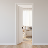 Portes intérieures en bois massif de qualité supérieure pour la conception moderne des chambres et bureaux, durables, insonorisantes, finition à grain naturel
