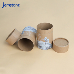 Emballage personnalisé en carton kraft recyclable pour chocolat, thé, poudre protéinée, tube en papier de qualité alimentaire - Product Image 5