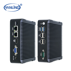 Desktop merek sendiri J1900 Quad-Core Win/Linux Office Mini PC DDR3 RAM HD VGA Dual-Com RS232 Gaming Pc untuk pemutar papan nama Digital